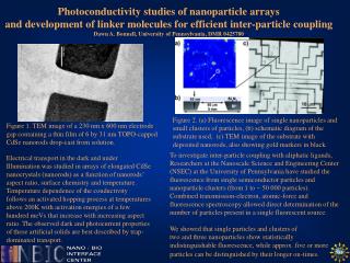 Photoconductivity studies of nanoparticle arrays