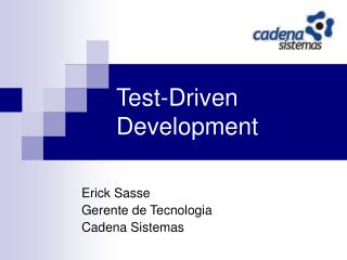 Test-Driven Development