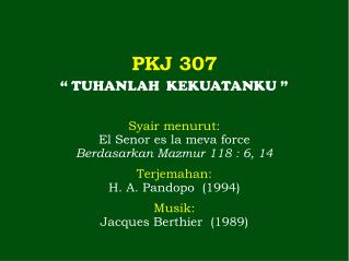 PKJ 307