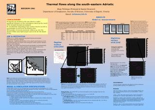 Thermal flows along the south-eastern Adriatic