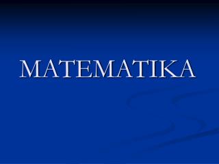 MATEMATIKA