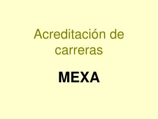 Acreditación de carreras