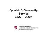 Spanish Community Service SCS - 2009