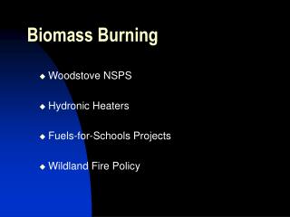 Biomass Burning