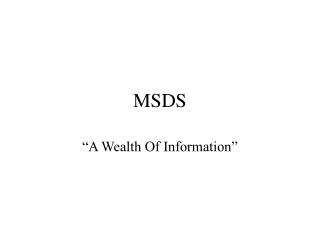 MSDS