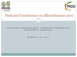 National Conference on Microfinance 2011