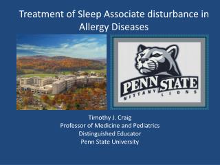 Treatment of Sleep Associate disturbance in Allergy Diseases