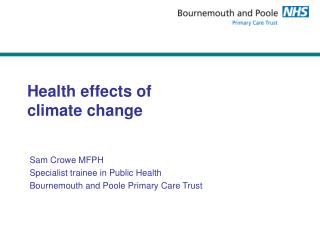 Health effects of climate change