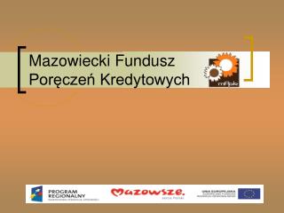 Mazowiecki Fundusz Poręczeń Kredytowych