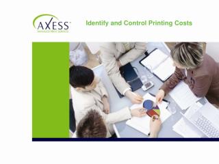 Identify and Control Printing Costs