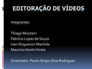 Editoração de vídeos