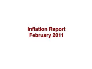 Inflation Report February 2011