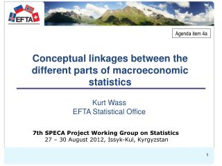 Conceptual linkages between the different parts of macroeconomic statistics