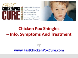 Chicken Pox Shingles – Info, Symptoms and Treatment