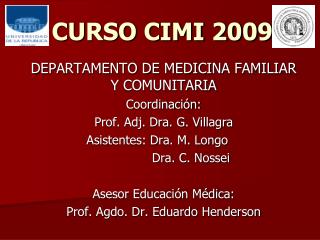 CURSO CIMI 2009