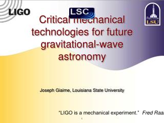 Critical mechanical technologies for future gravitational-wave astronomy