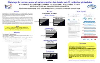 Dépistage du cancer colorectal: autoévaluation des dossiers de 37 médecins généralistes