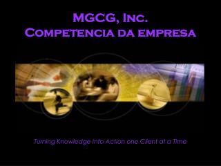 MGCG, Inc. Competencia da empresa