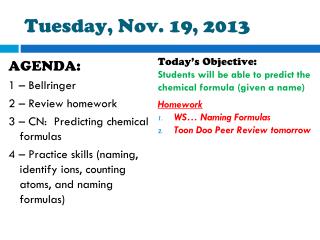 Tuesday, Nov. 19, 2013