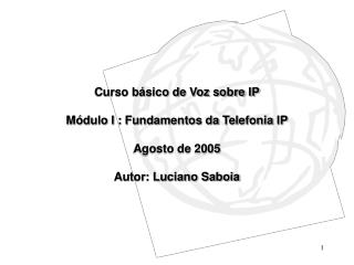 Fundamentos da Telefonia IP