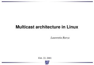 Multicast architecture in Linux