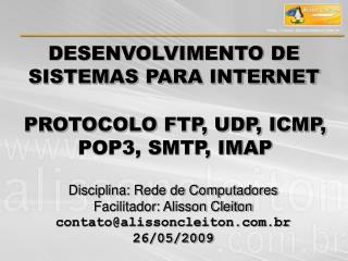 DESENVOLVIMENTO DE SISTEMAS PARA INTERNET