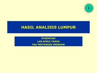 HASIL ANALISIS LUMPUR