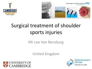 Surgical treatment of shoulder sports injuries