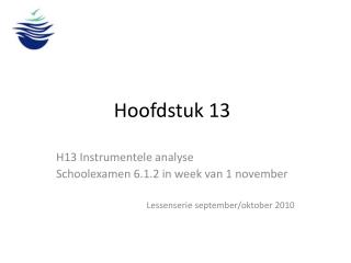 Hoofdstuk 13