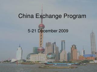 China Exchange Program