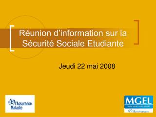 Réunion d’information sur la Sécurité Sociale Etudiante