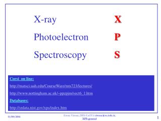 X-ray 				 X Photoelectron		 P Spectroscopy		 S