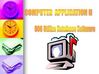 COMPUTER APPLICATION II