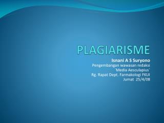 PLAGIARISME