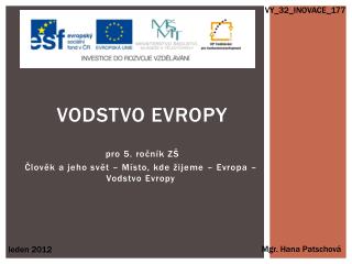 Vodstvo Evropy