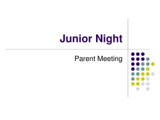 Junior Night