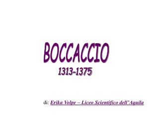 BOCCACCIO