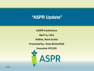 “ASPR Update”