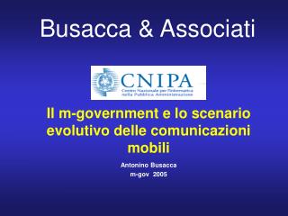 Il m-government e lo scenario evolutivo delle comunicazioni mobili