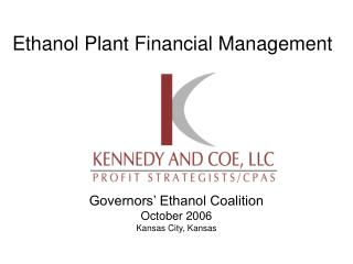 Ethanol Plant Financial Management