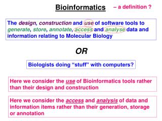 Bioinformatics