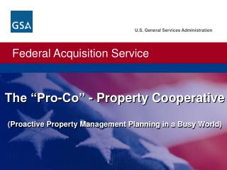 The “Pro-Co” - Property Cooperative (Proactive Property Management Planning in a Busy World)