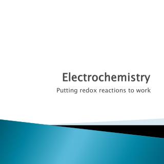 Electrochemistry