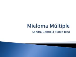 Mieloma Múltiple