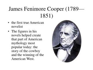 James Fenimore Cooper (1789—1851)