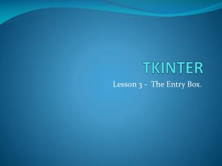 TKINTER