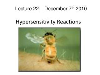 Hypersensitivity Reactions