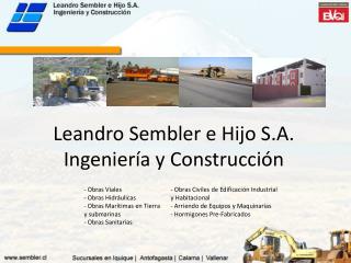 Leandro Sembler e Hijo S.A. Ingeniería y Construcción
