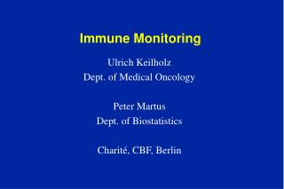 Immune Monitoring