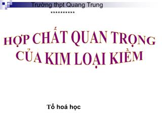 Trường thpt Quang Trung **********
